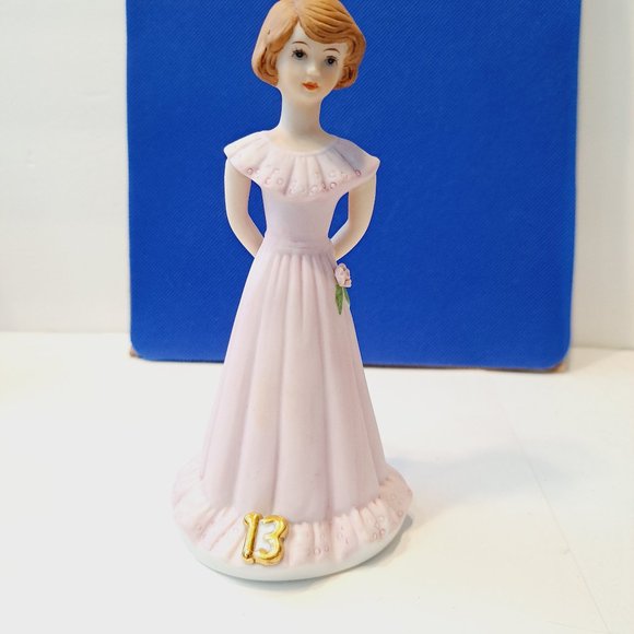 ENESCO Growing Up Birthday Girl Porcelain Bisque 13th Birthday Vintage - Picture 8 of 11